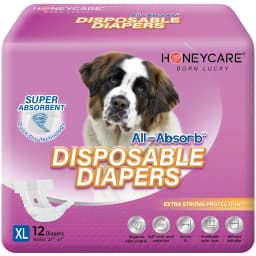 All-Absorb Super Absorbent Disposable Female Dog Diapers, X-Large: 15 to 23-in waist, 50 count